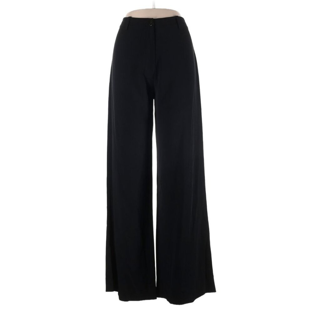 Peter Cohen Solid Black Dress Pants, Size L